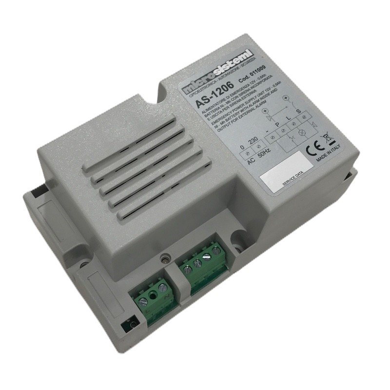 ALARMA FUENTE ALIM.EMERG.12V 0,6AH INT + RELE + OU