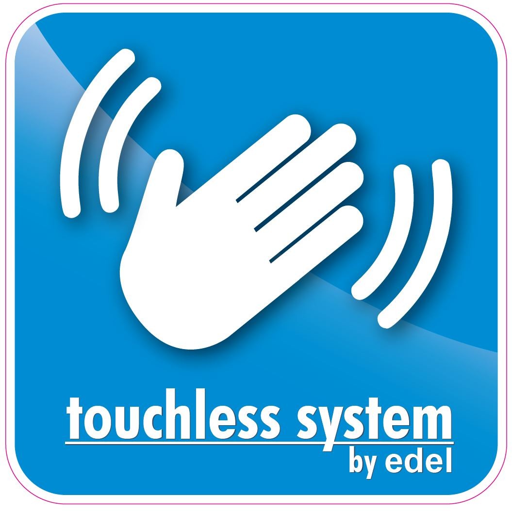 BOTONERA SENSOR TOUCHLESS EDEL CON CHAPA INOX