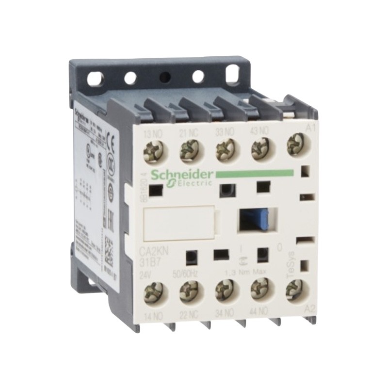 CONTACTOR AUX. CA2KN31B7 10A 24VCA 3NO+1NC