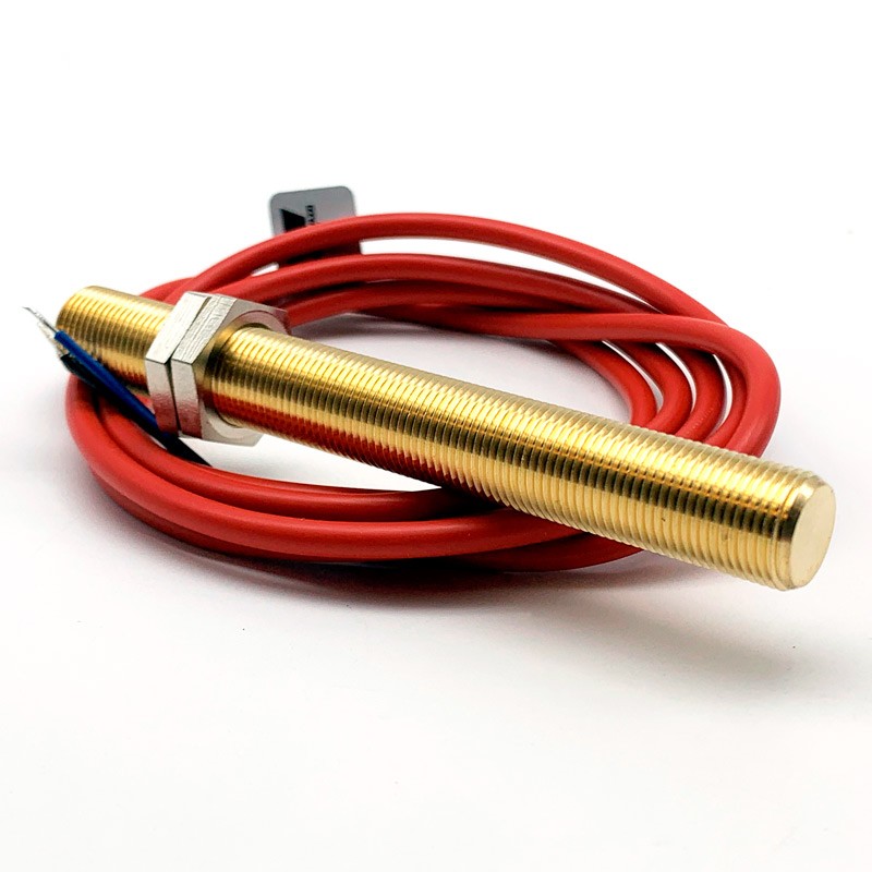 DETECTOR MAGNÉTICO METÁLICO M12. NC. ROJO EDEL