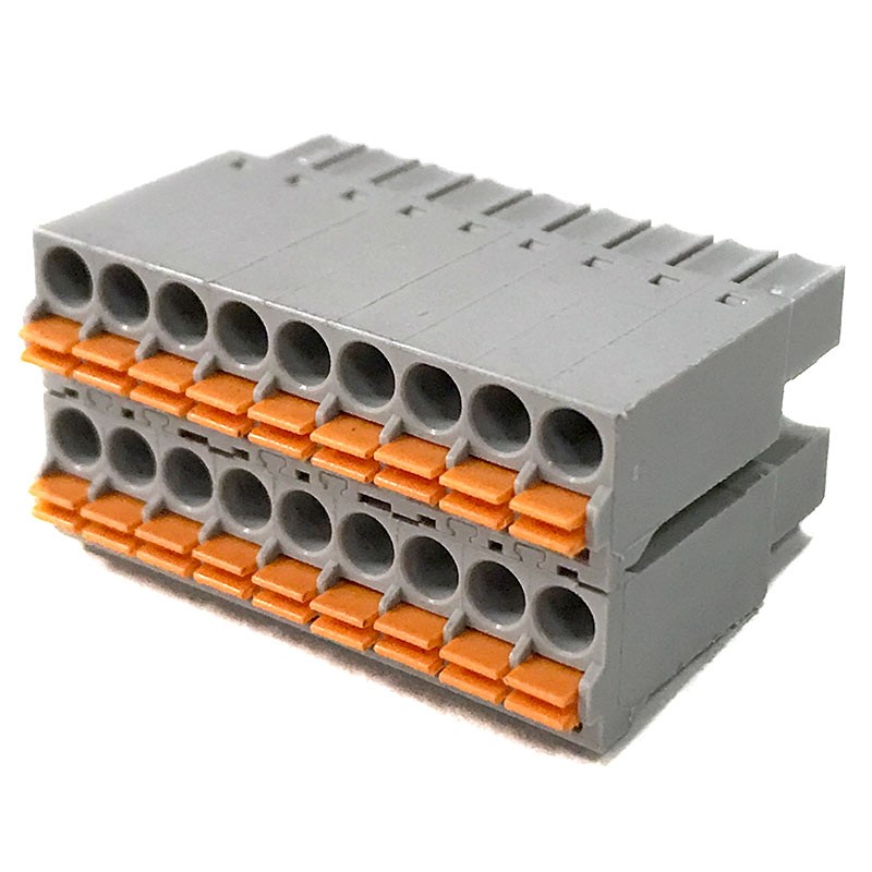 CONECTOR ANYTEK 2X9V 3.5MM GRIS