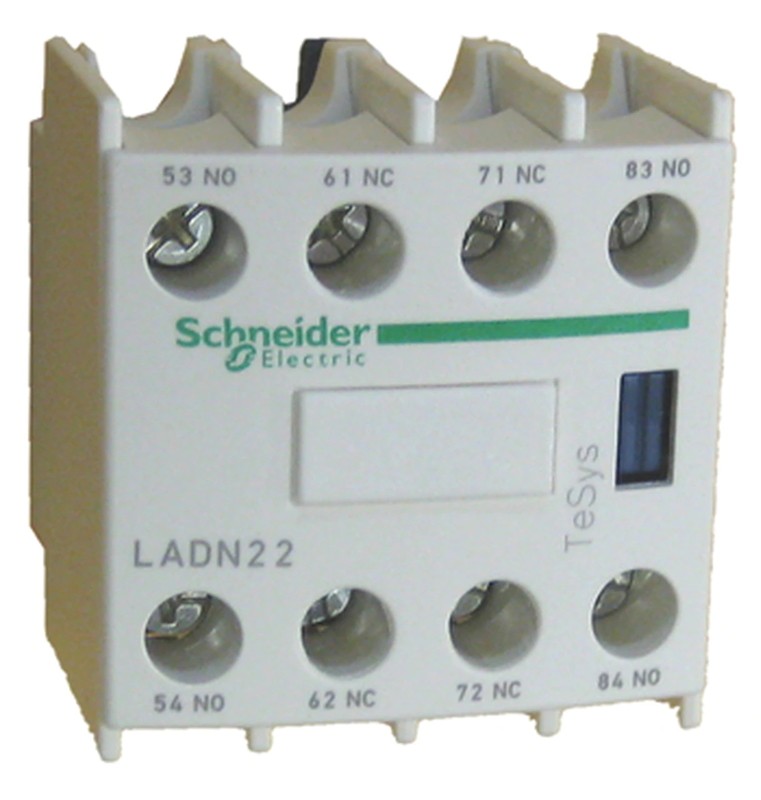 BLOQUE AUX. LADN22, 2NO+2NC FRONTAL