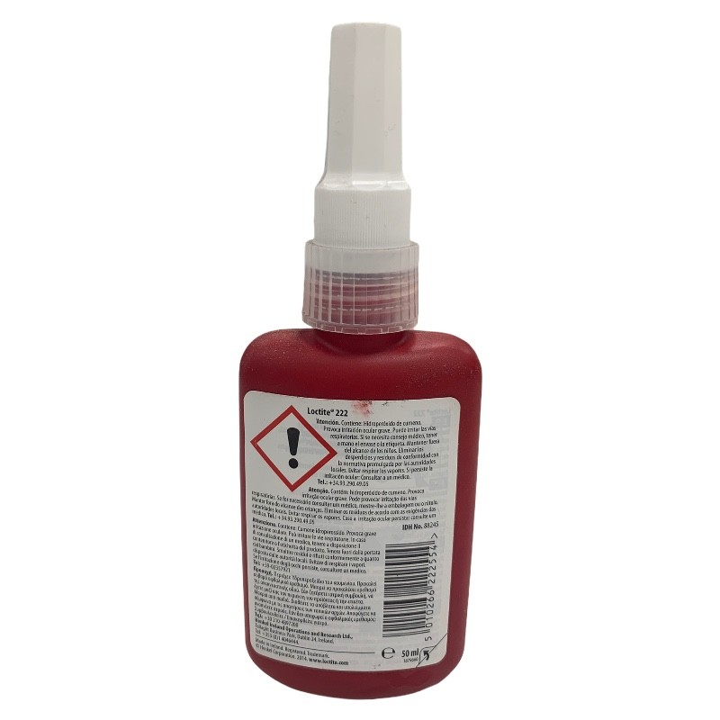LOCTITE ROJO 222 50ML. FIJA TORNILLOS