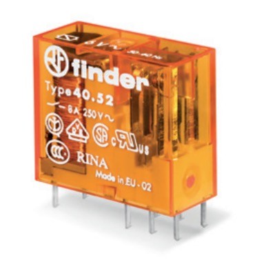 MINI RELÉ FINDER CI 2CO 8A, 24V DC. 405270240000