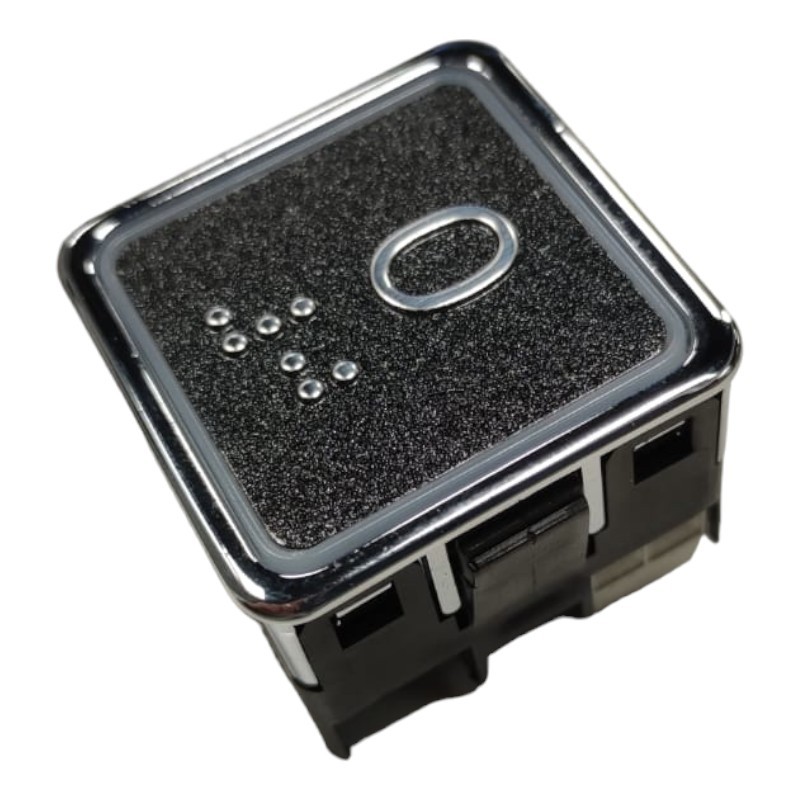 PULSADOR ELMI RP42 GRAF. BRAILLE LED ROJO 24V (0)