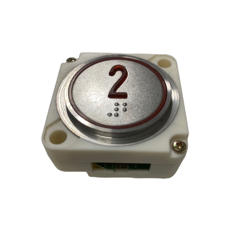 PULSADOR FAIN REDONDO LED ROJO BRAILLE (2)