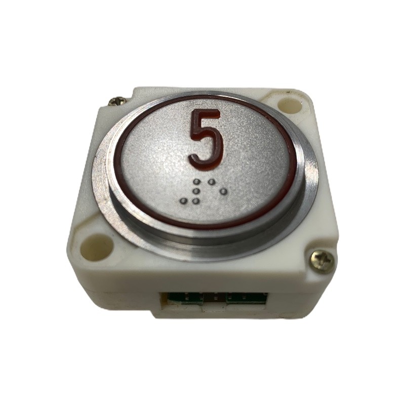 PULSADOR FAIN REDONDO LED ROJO BRAILLE (5)