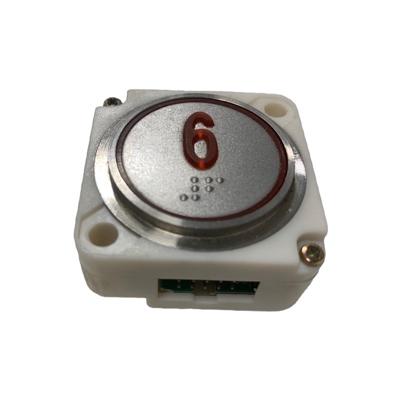 PULSADOR FAIN REDONDO LED ROJO BRAILLE (6)