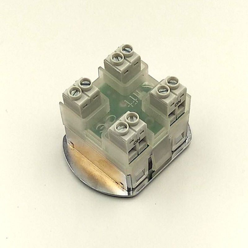 PULSADOR LIFT DOBLE LED 12/24V OVALADO ( ALARMA )