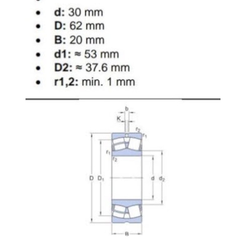 RODAMIENTOS 22206E SKF DE RODILLO ESCALERA