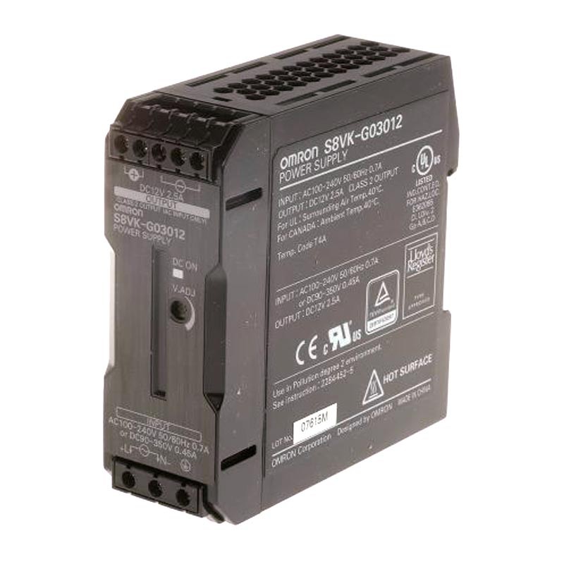 FUENTE DE ALIMENTACIÓN OMRON 12V 2,5A. CARRIL DIN